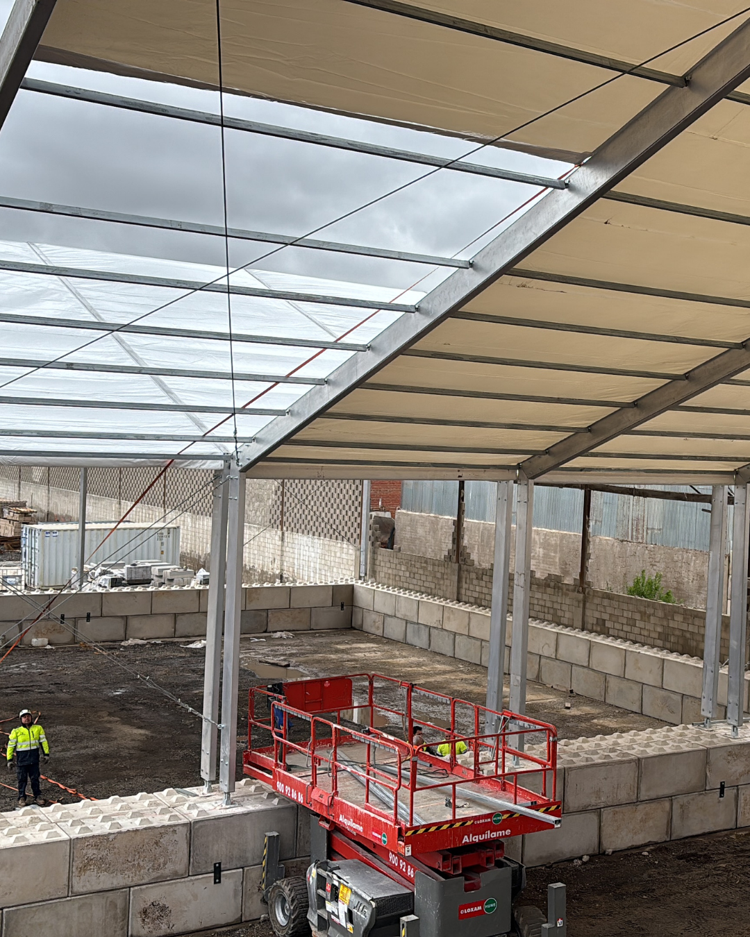 Montaje Carpa Industrial