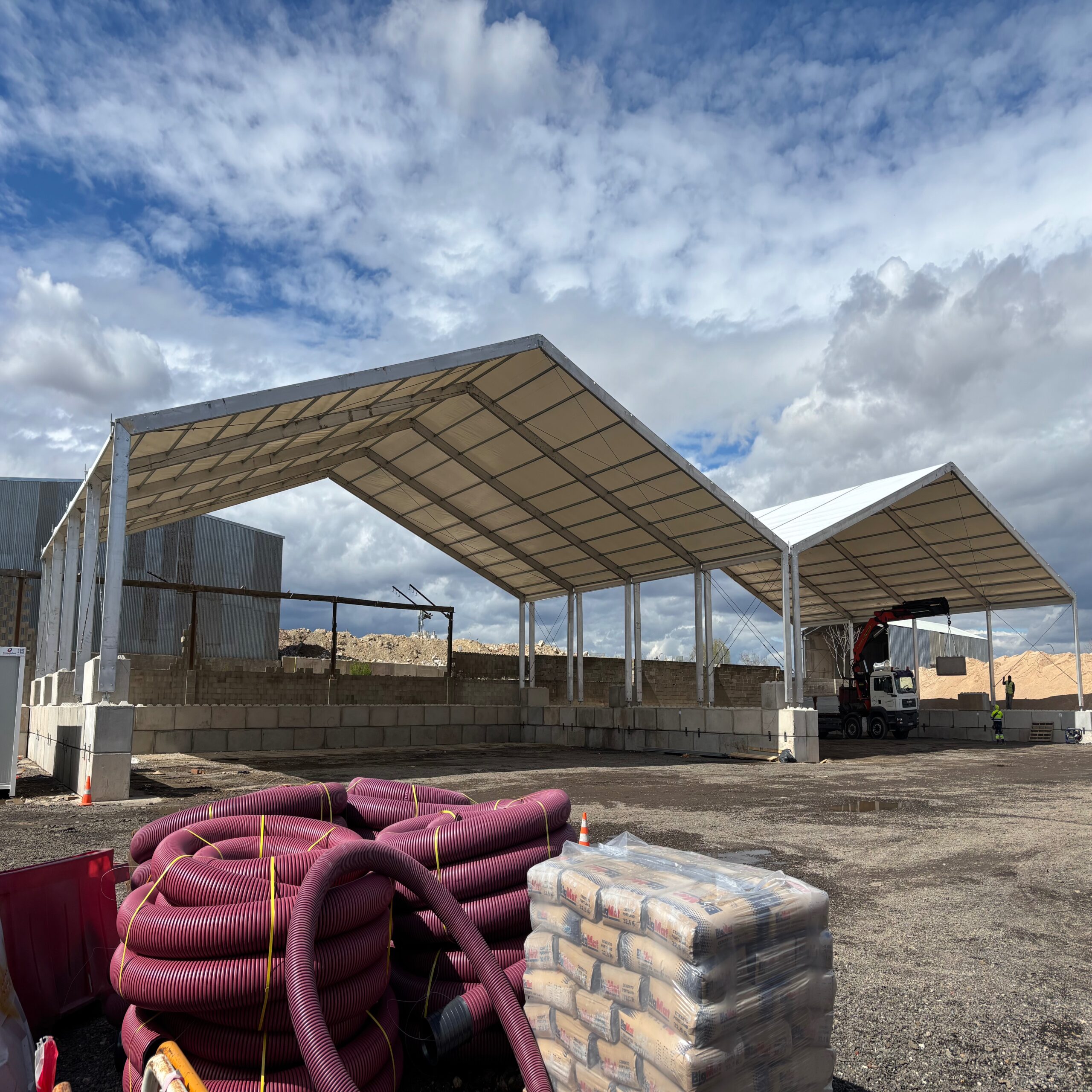carpas industriales modulares